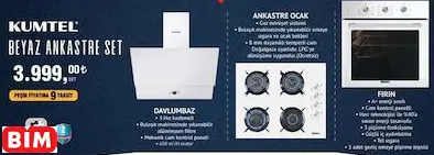 KUMTEL BEYAZ ANKASTRE SET KUMTEL BEYAZ ANKASTRE SET